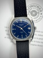 Longines Admiral HF Blue Dial 35 mm 2301, a cuerda.