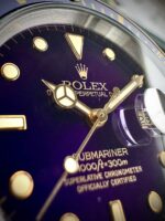 RARO Rolex Submariner Date Bluesy "Purple Dial" 40 mm 16613 1991 FULL SET, automático. - Imagen 2
