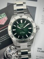 TAG Heuer Aquaracer Professional 200 Date Green Dial 40 mm 2026 FULL SET, automático.
