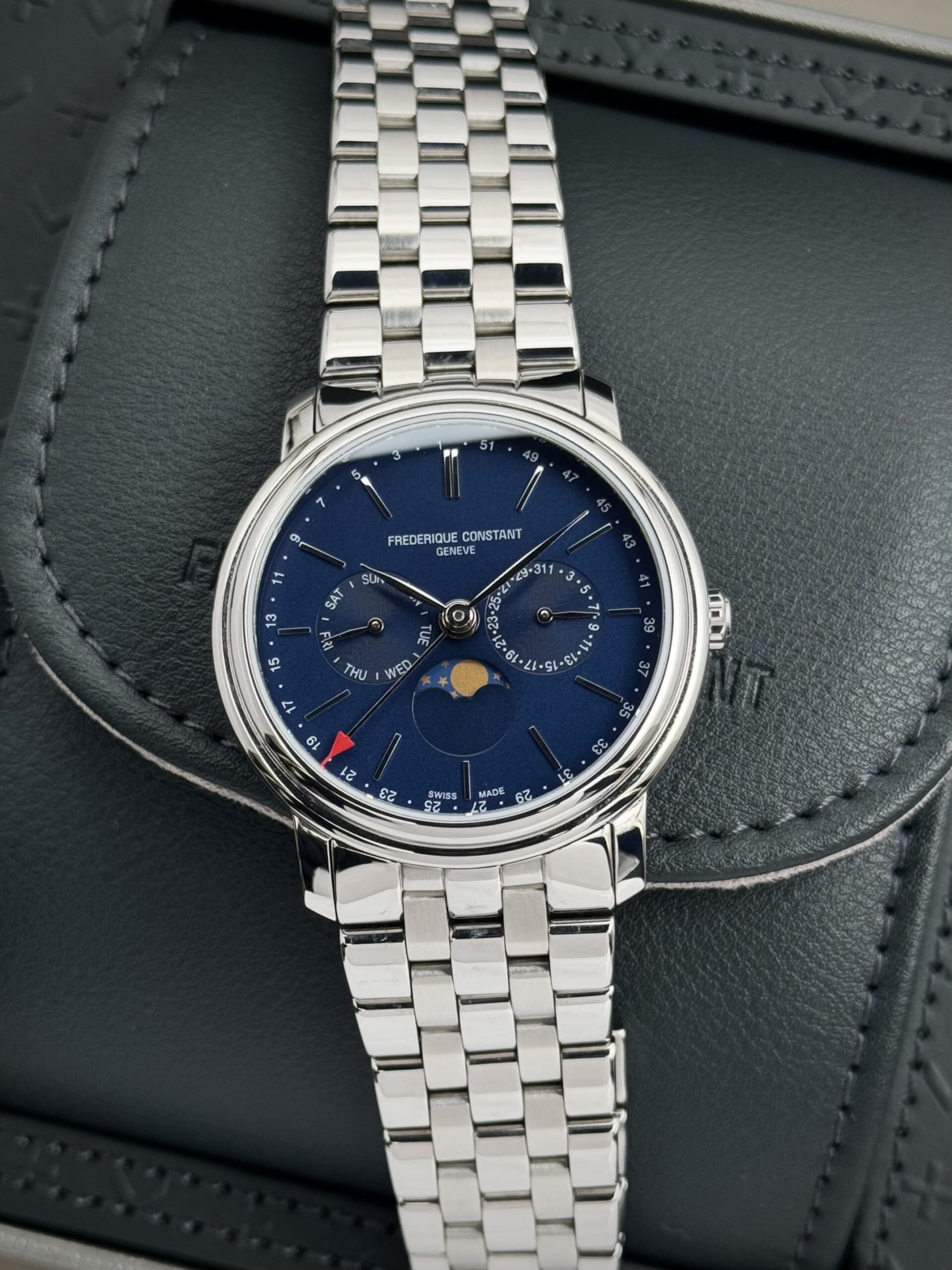 tempImagecKkCJz Frederique Constant Business Timer Blue Dial 40 mm FULL SET, de cuarzo. - Imagen 1