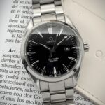 Omega Seamaster Aqua Terra 39.2 mm Quartz Black Gloss Dial 2013 FULL SET, de cuarzo.