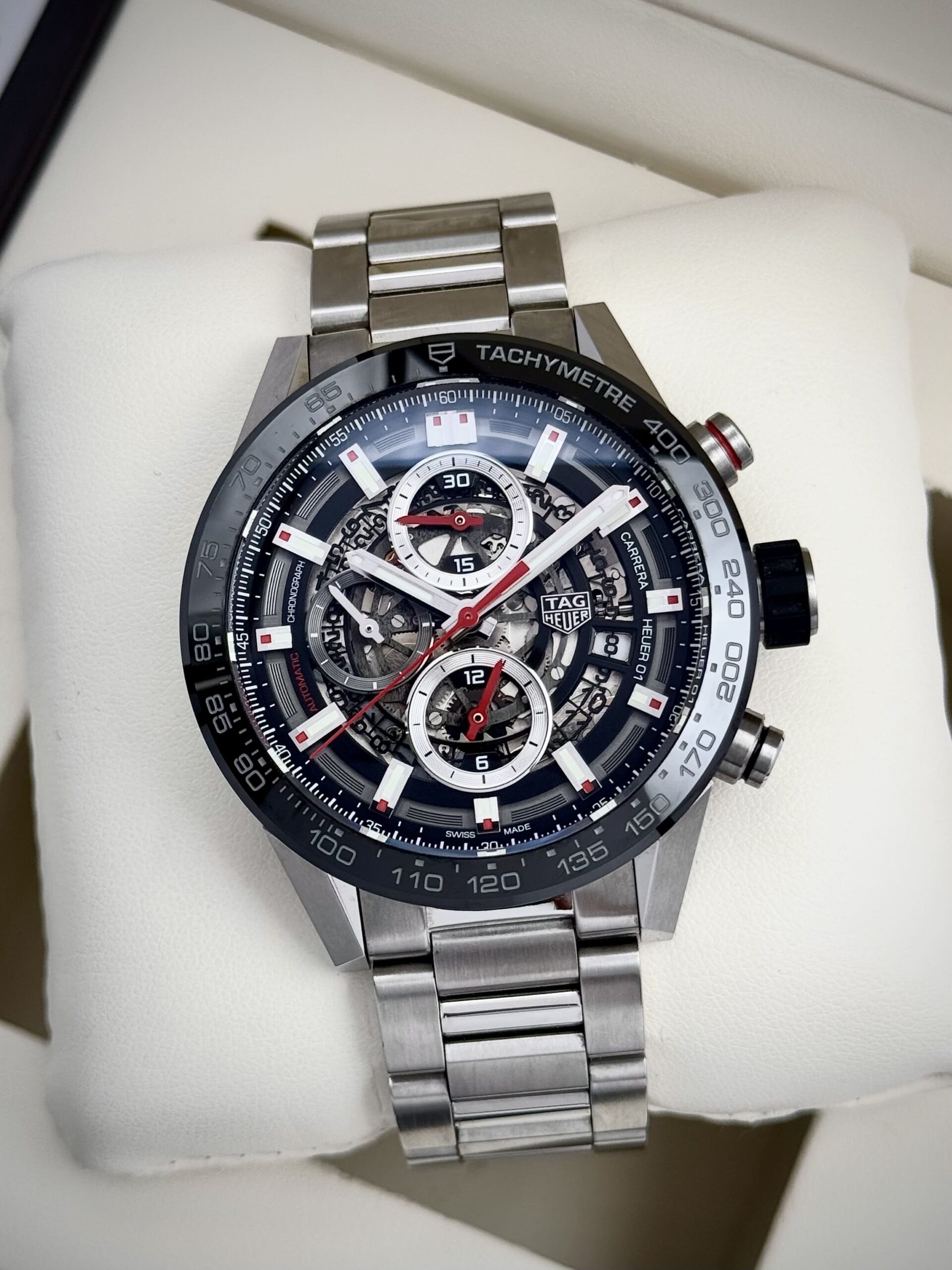 tempImagekxTrD9 TAG Heuer Carrera Calibre Heuer 01 Skeleton 43 mm 2021, automático. - Imagen 1